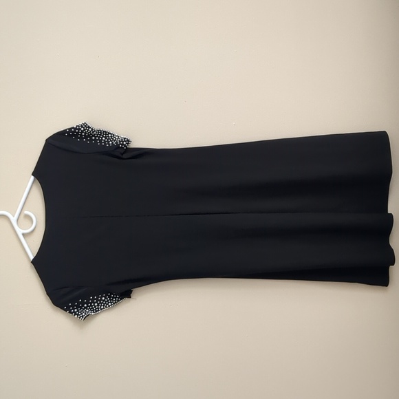 NWT Annalee + Hope XS Black Stretchy Dress with Blingy Sleeves - Picture 10 of 14